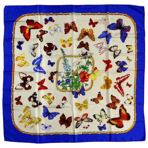 Hermes Silk Scarf — FARANDOLE Butterflies 